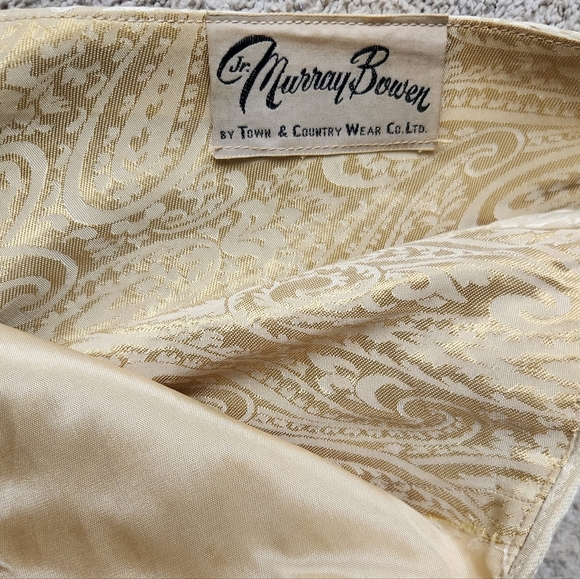 Vintage 50s 60s Sleeveless Gold Brocade Dress Size XS-S Modsquad Mid-century - Picture 8 of 14